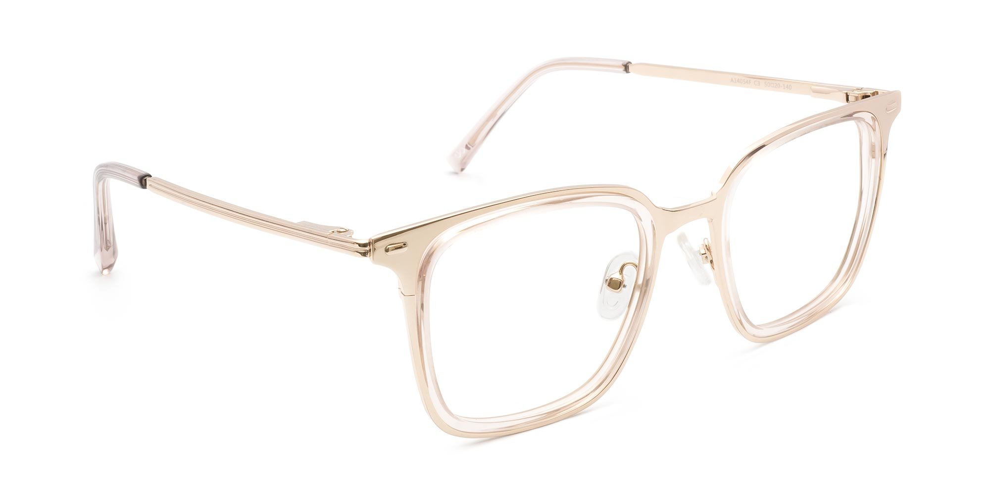 Gold Metal Frame Glasses-2
