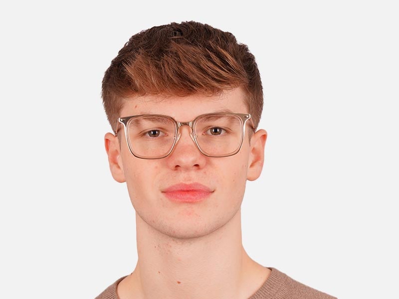 Gold Metal Frame Glasses-45