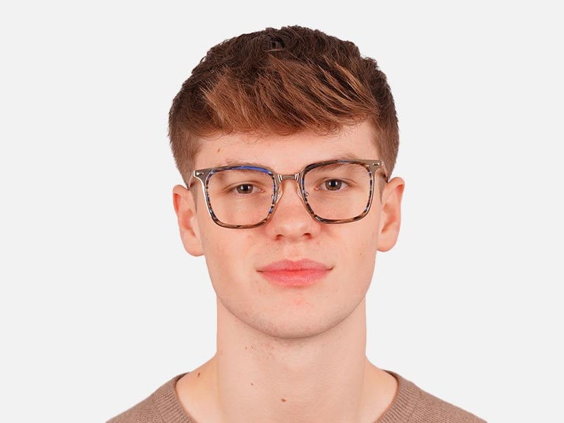 Tortoiseshell Metal Glasses-44