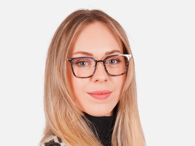 Tortoiseshell Metal Glasses-55