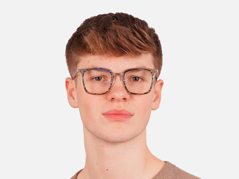 Tortoiseshell Metal Glasses-41