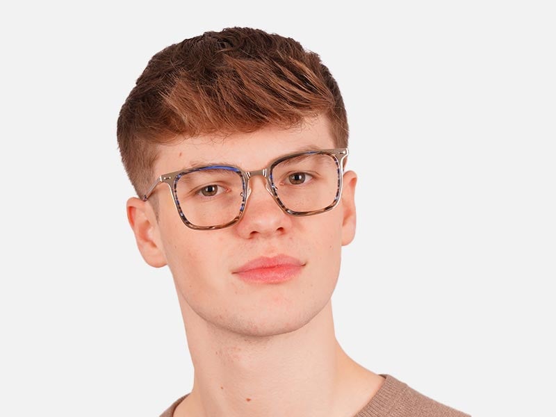 Tortoiseshell Metal Glasses-43