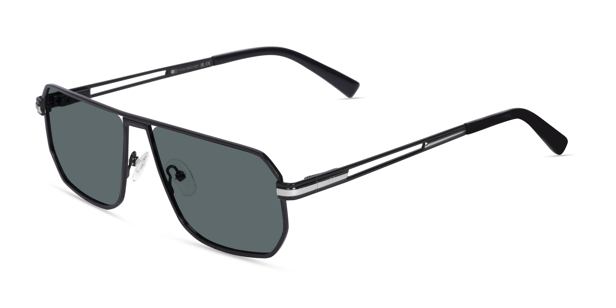 Stylish Black Metal Pilot Sunglasses-3 Stylish Black Metal Pilot Sunglasses-3