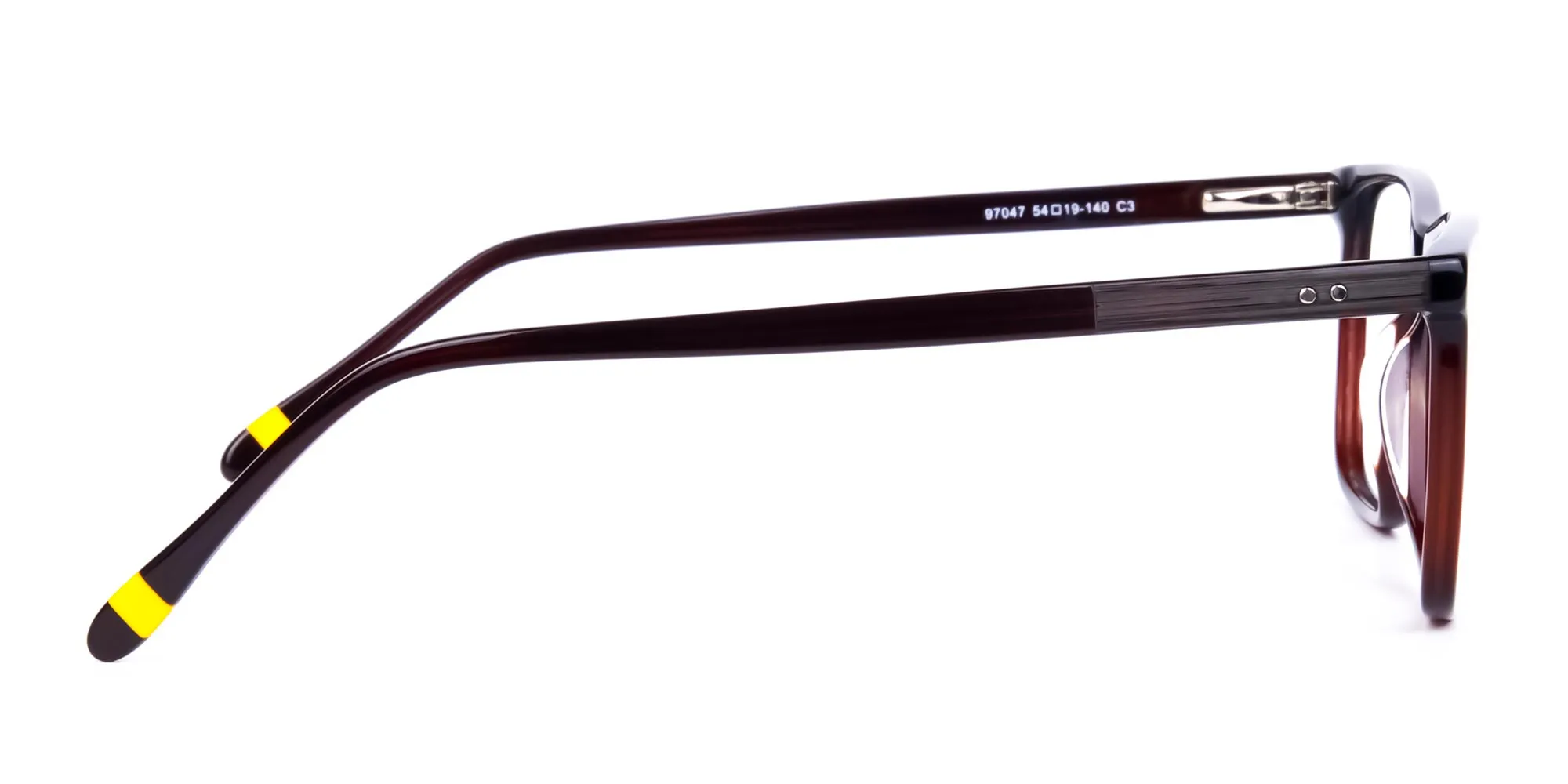 Dark Brown Full Rimmed Rectangular Glasses-2