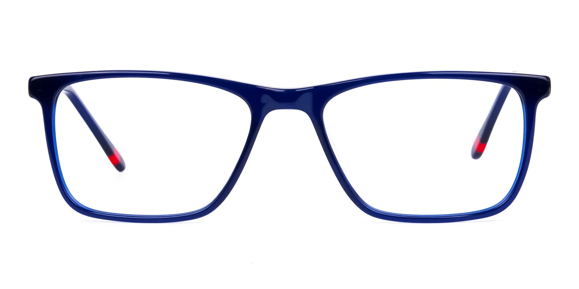 Navy Blue rectangle spectacles with navy blue temples and spring hinges – Tom Archer GREAVE 4 Navy Blue rectangle spectacles with navy blue temples and spring hinges – Tom Archer GREAVE 4