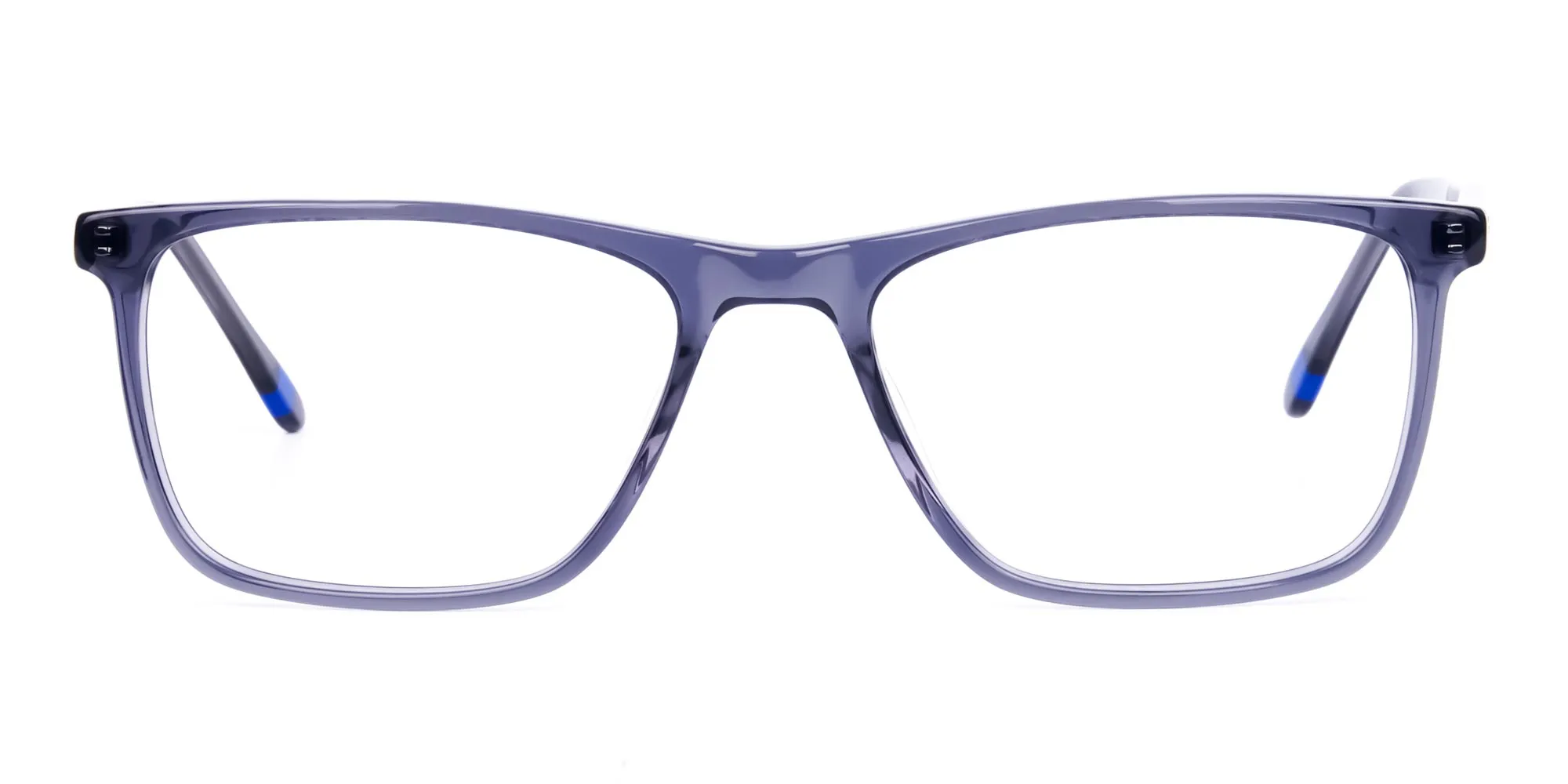 Dusty Grey Rectangular Full Rim Glasses-2