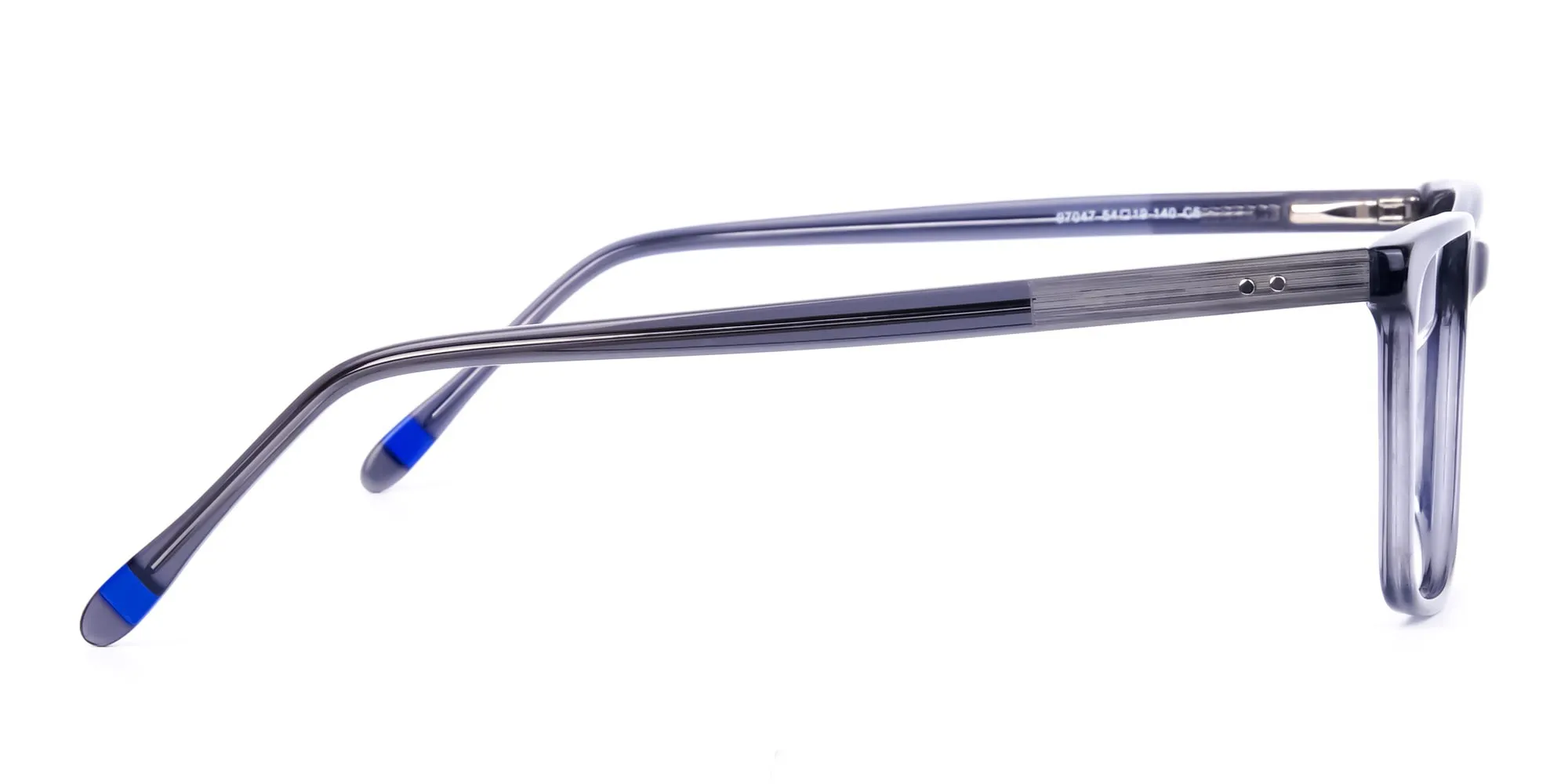 Dusty Grey Rectangular Full Rim Glasses-2