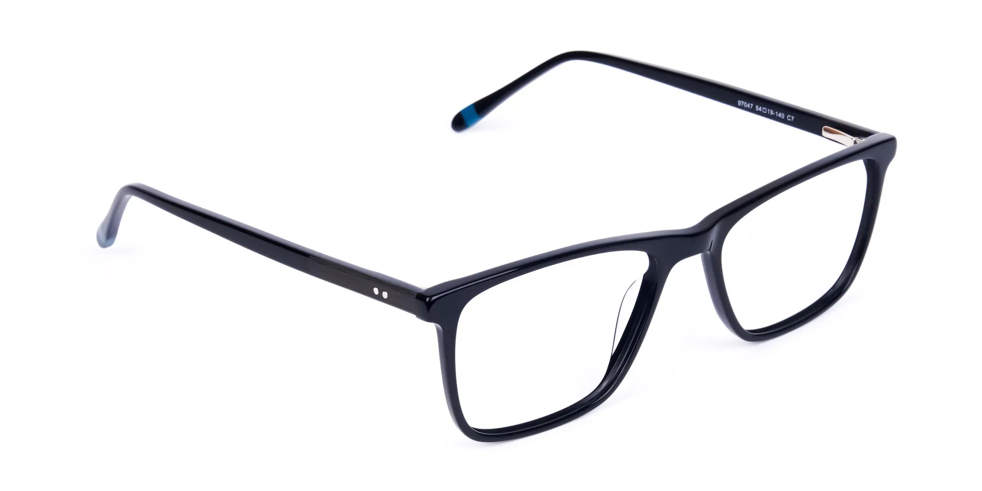 GREAVE 7 large rectangle eyeglasses with spring hinges, 54-19-140 fit