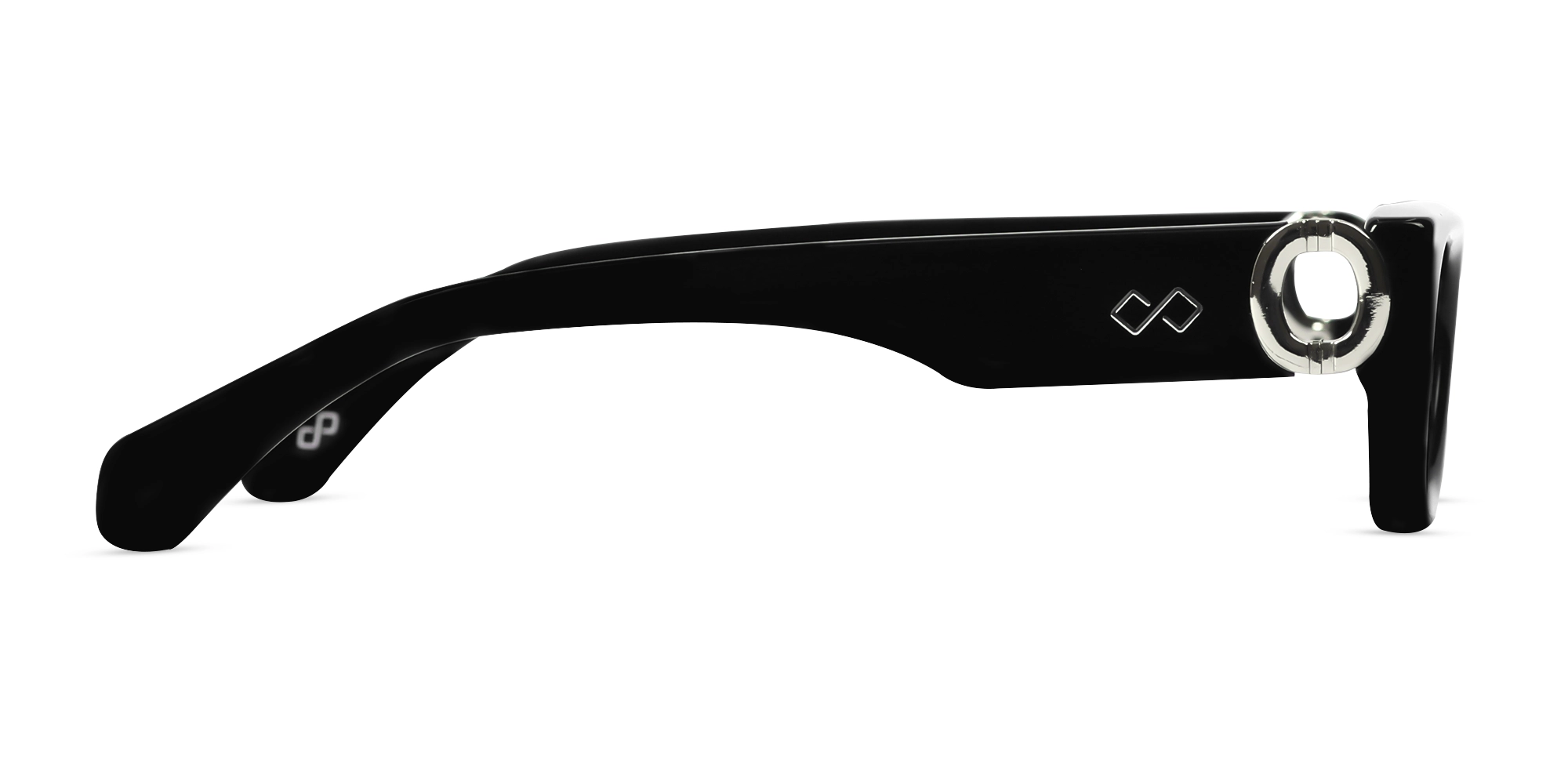 Rectangle Grey Gradient Tint Sunglasses-4