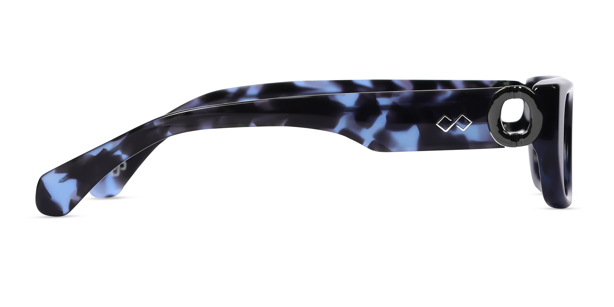 Blue Tortoise Rectangle Glasses