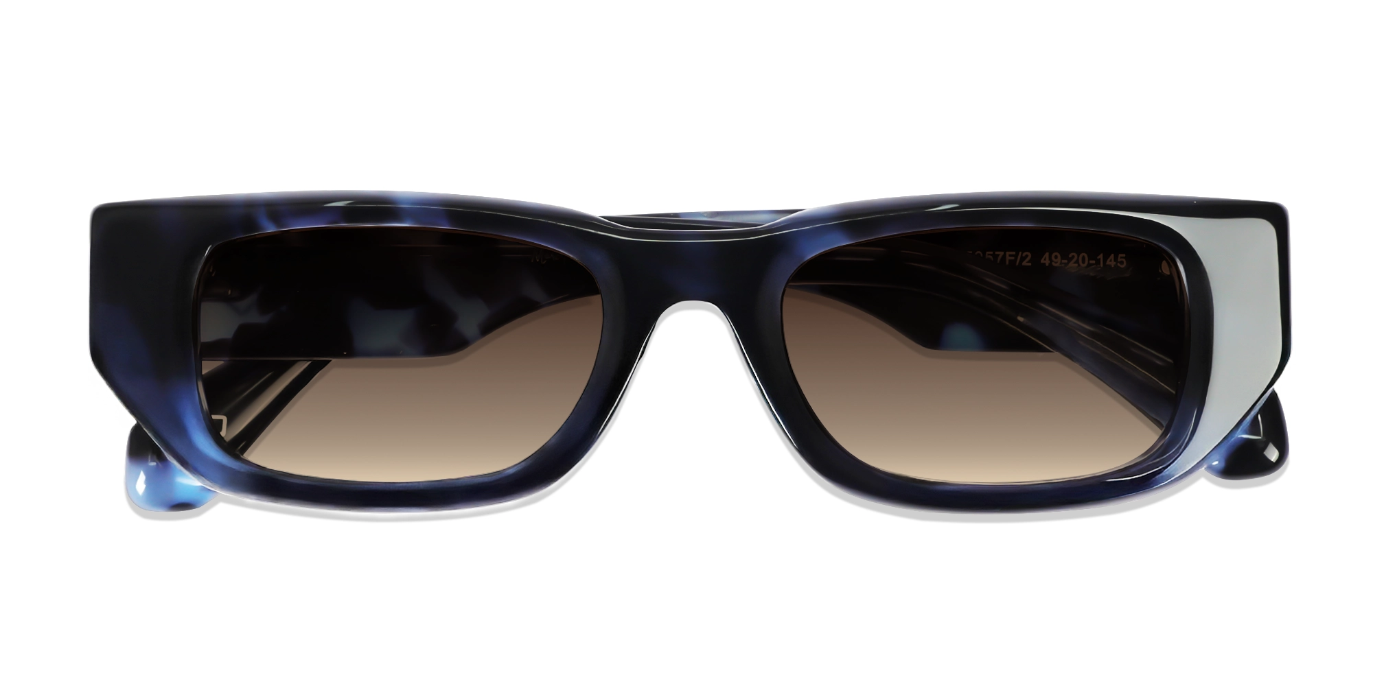 Rectangle Brown Polarised Tint Sunglasses-6