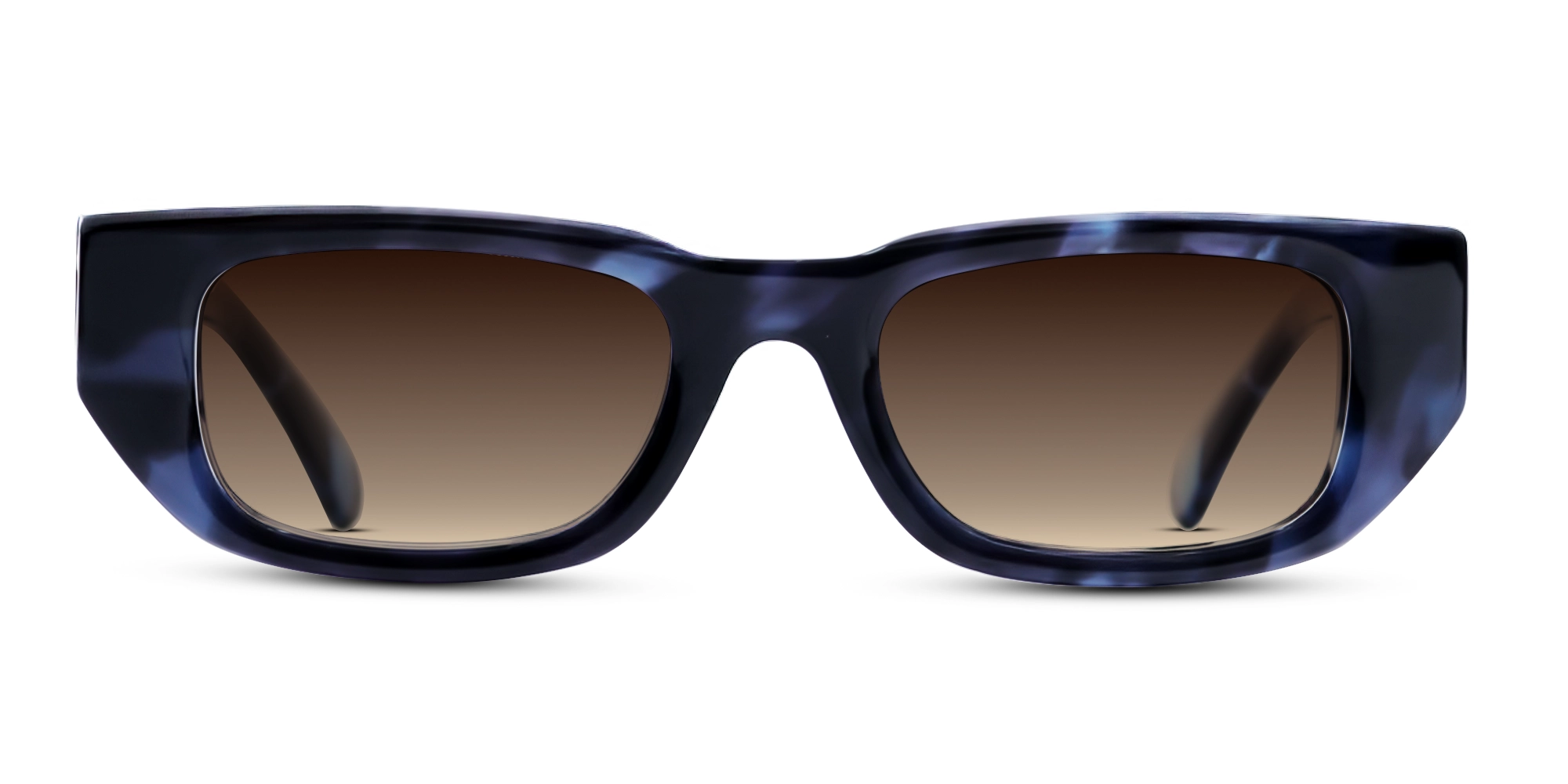 Rectangle Brown Polarised Tint Sunglasses-1