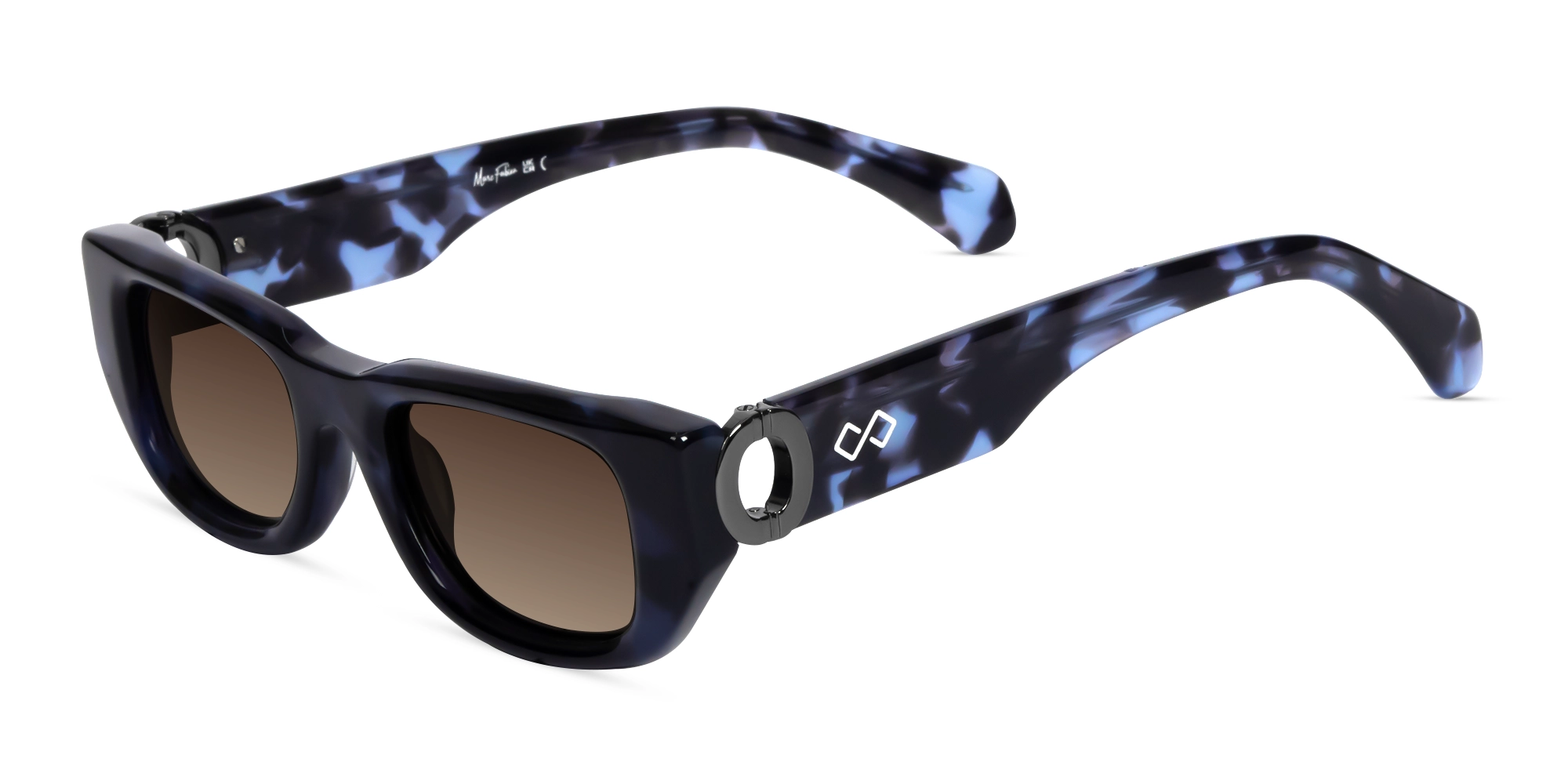 Rectangle Brown Polarised Tint Sunglasses-3