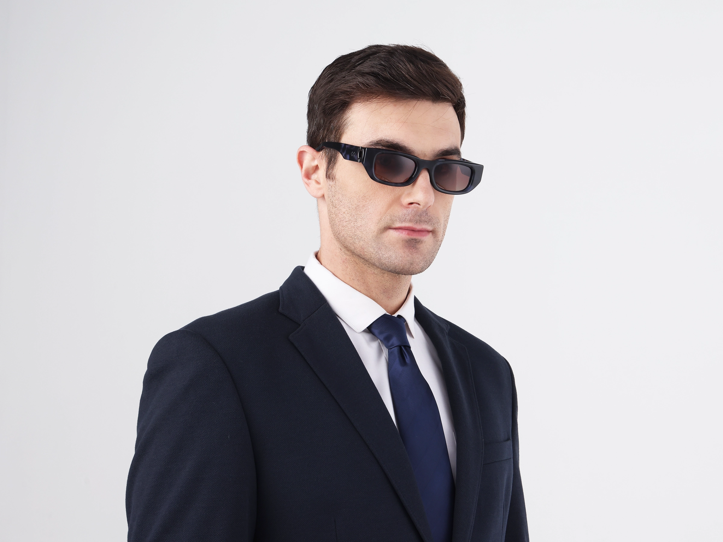 Rectangle Brown Polarised Tint Sunglasses-42