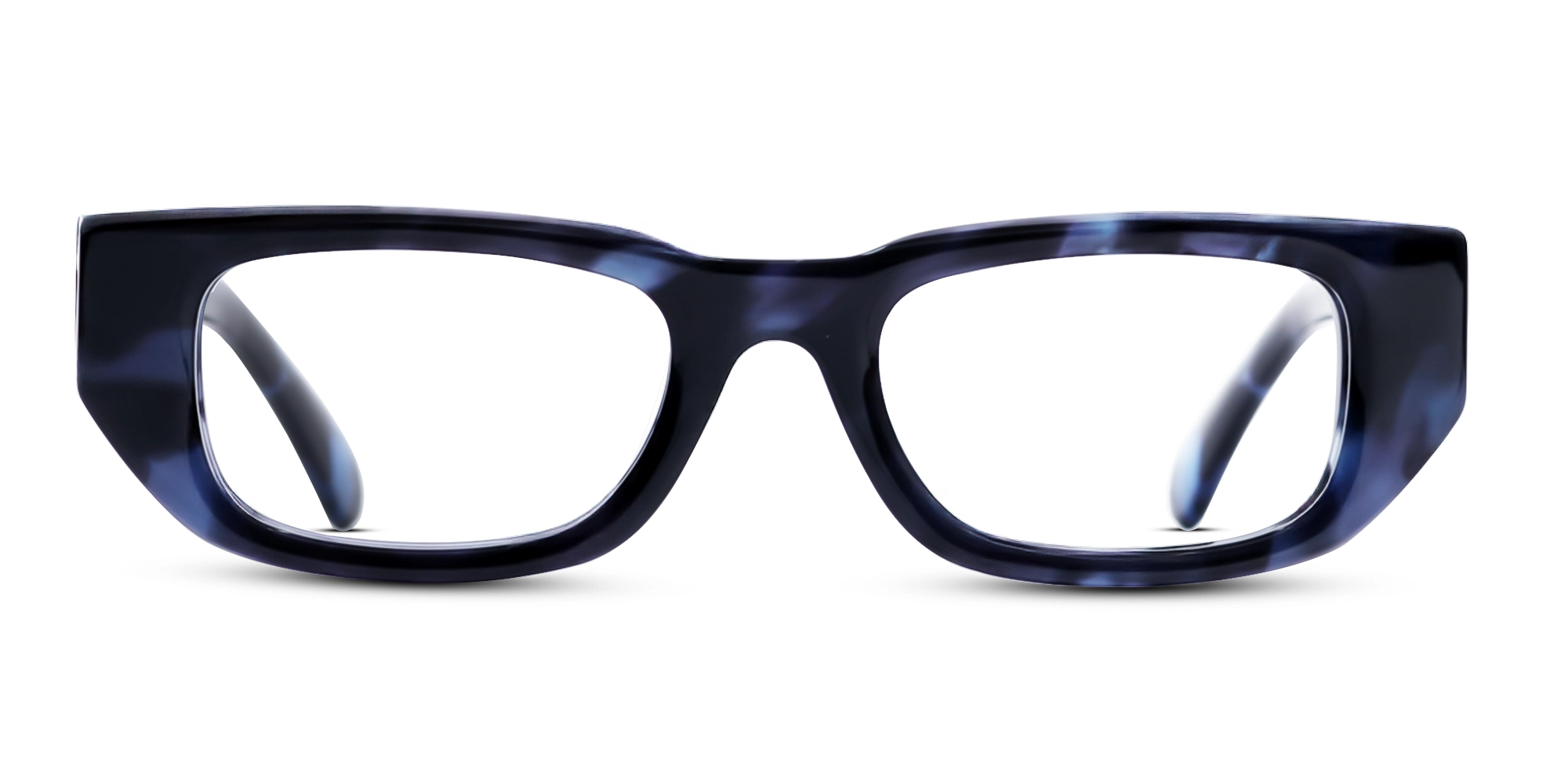 Blue Tortoise Rectangle Glasses