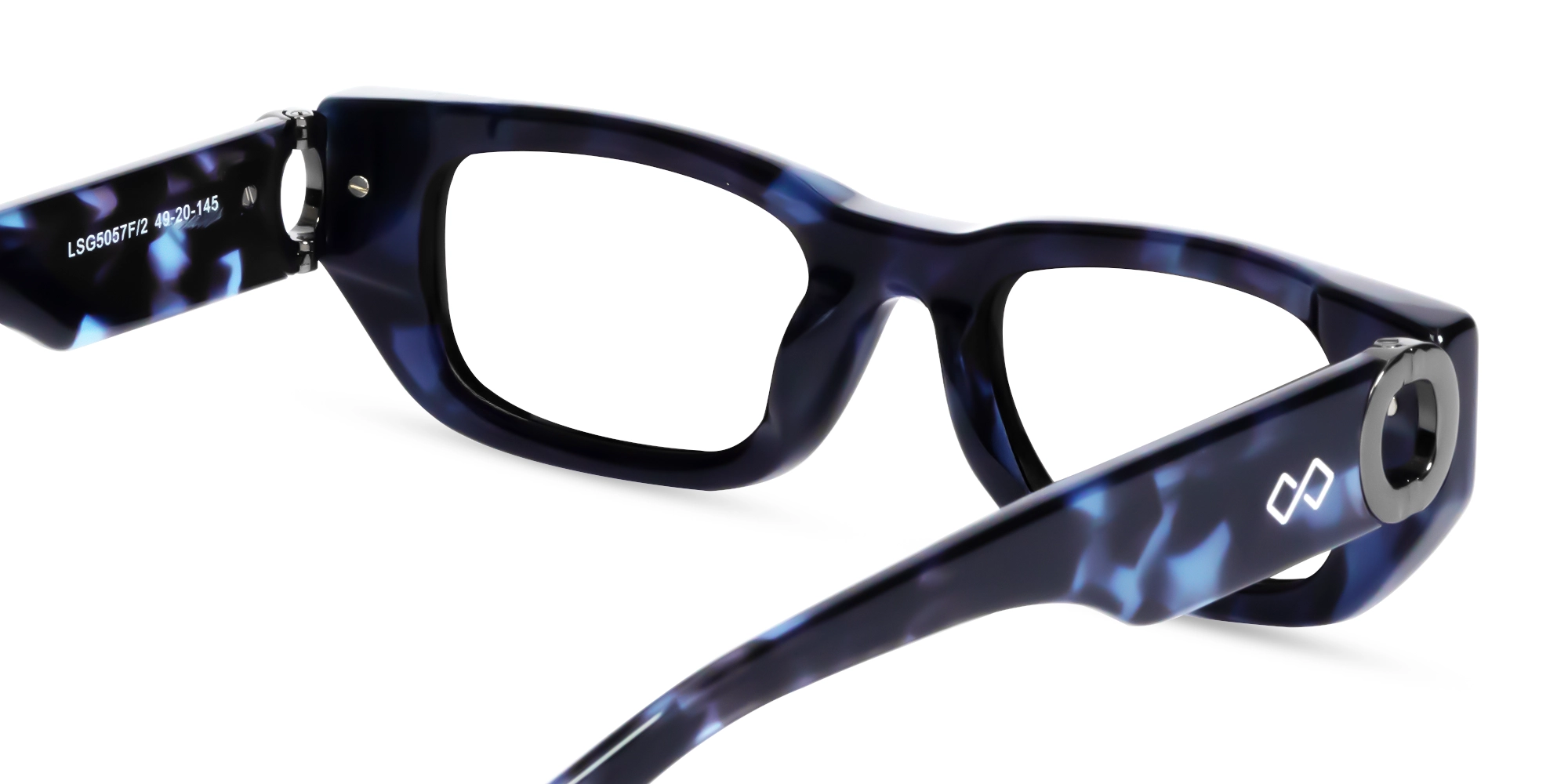 Blue Tortoise Rectangle Glasses