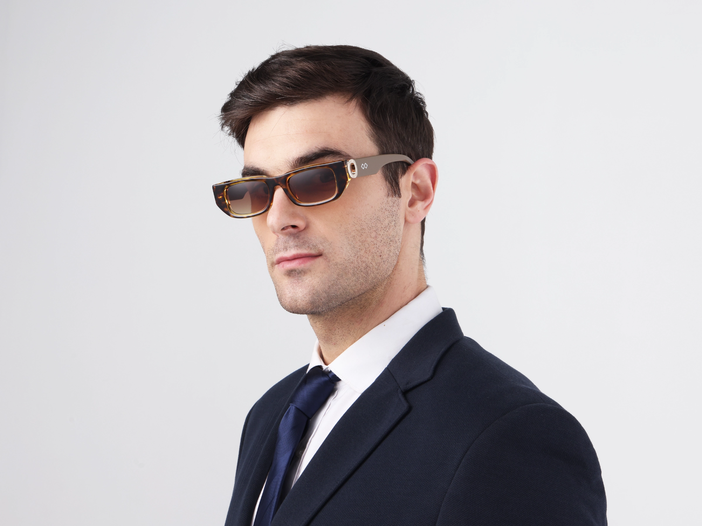 Rectangle Full-Rim Acetate Sunglasses-42