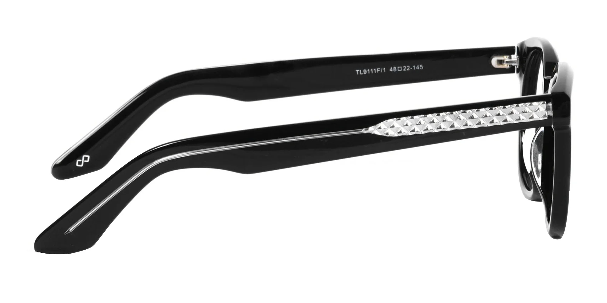 Black Full Rim Square Glasses-4