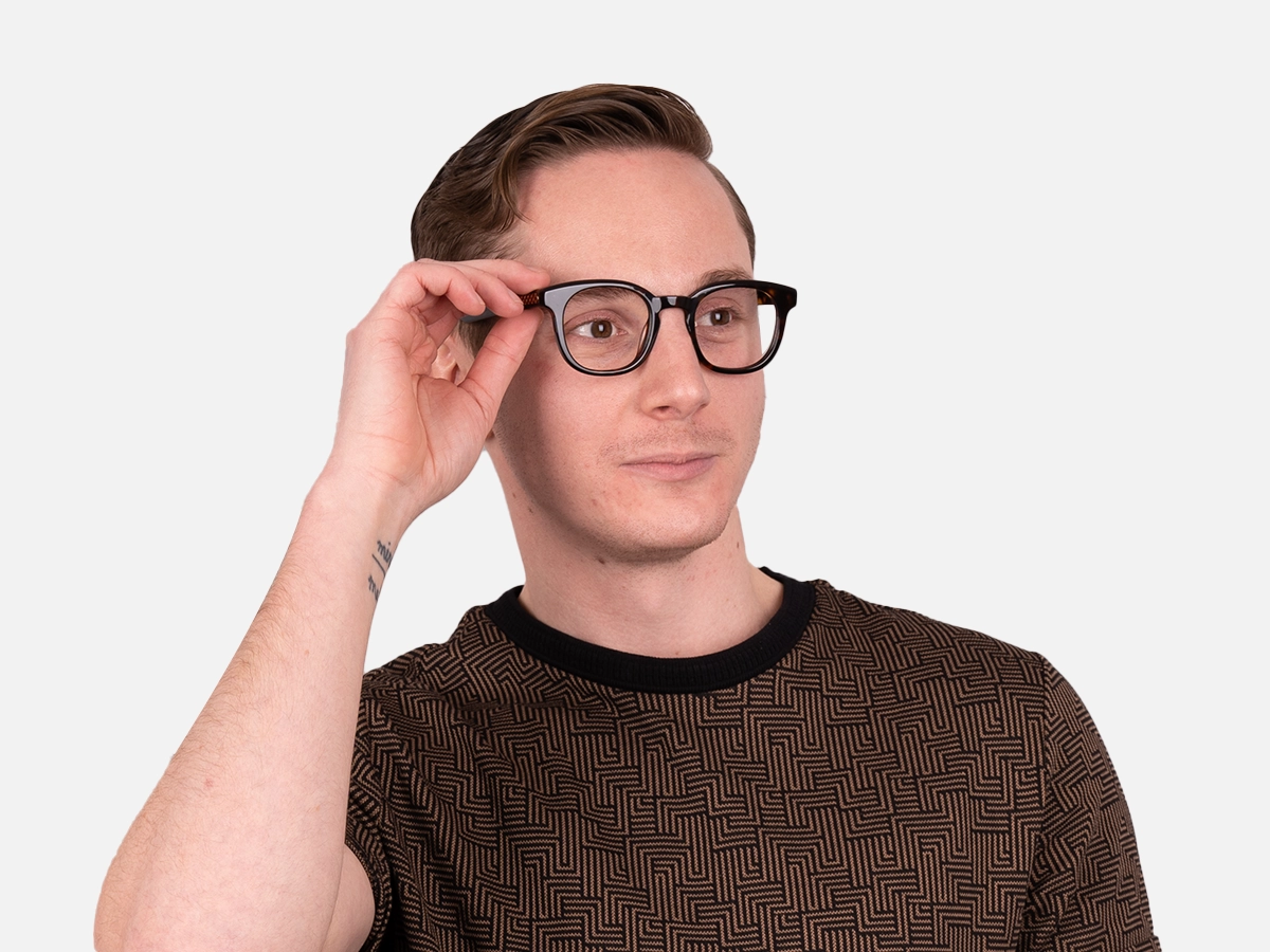 Square Tortoise Shell Glasses- 46