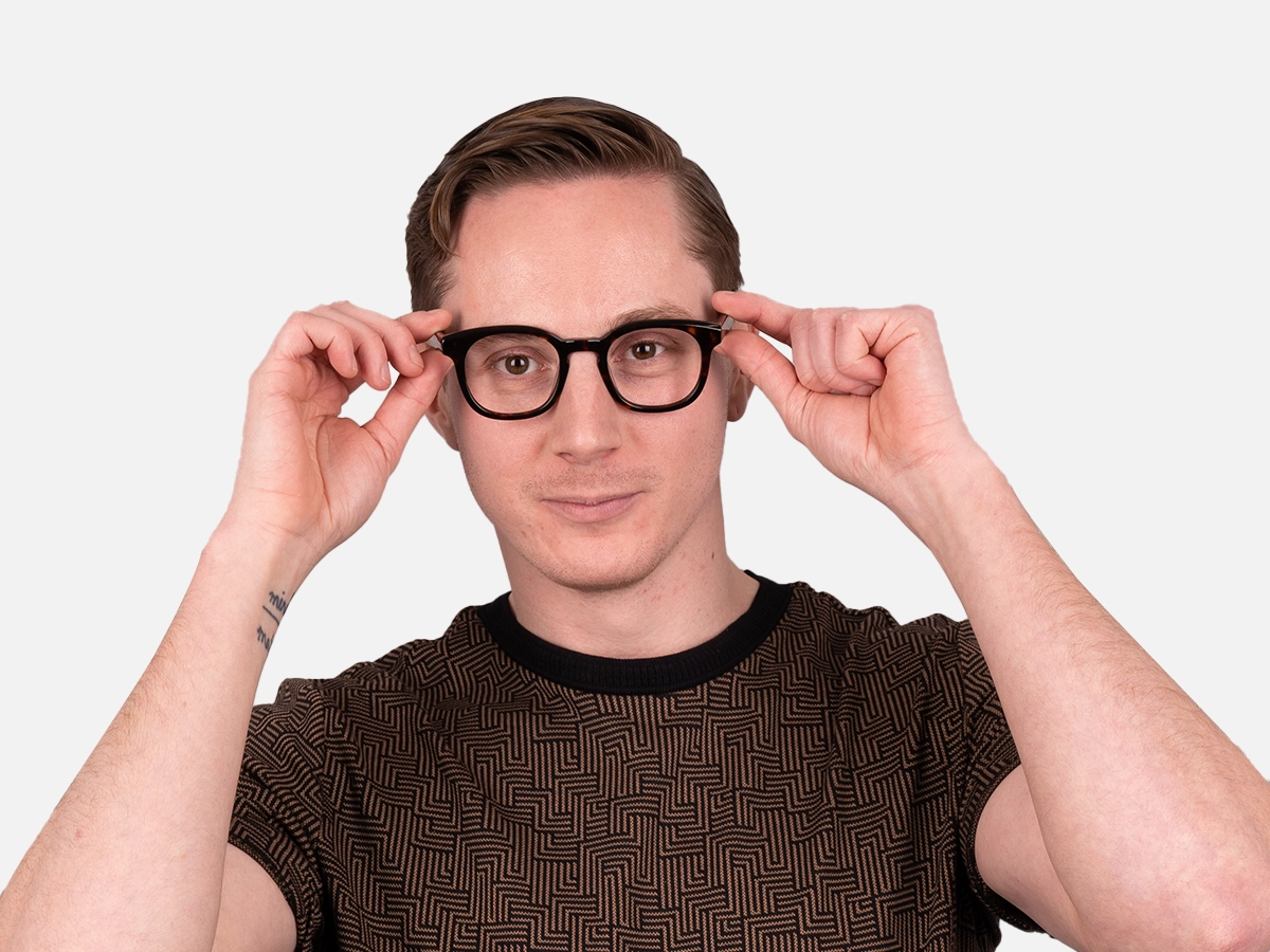 Square Tortoise Shell Glasses- 43