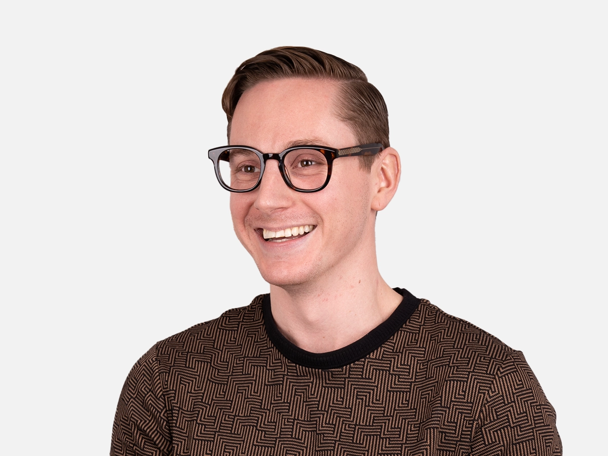 Square Tortoise Shell Glasses- 41