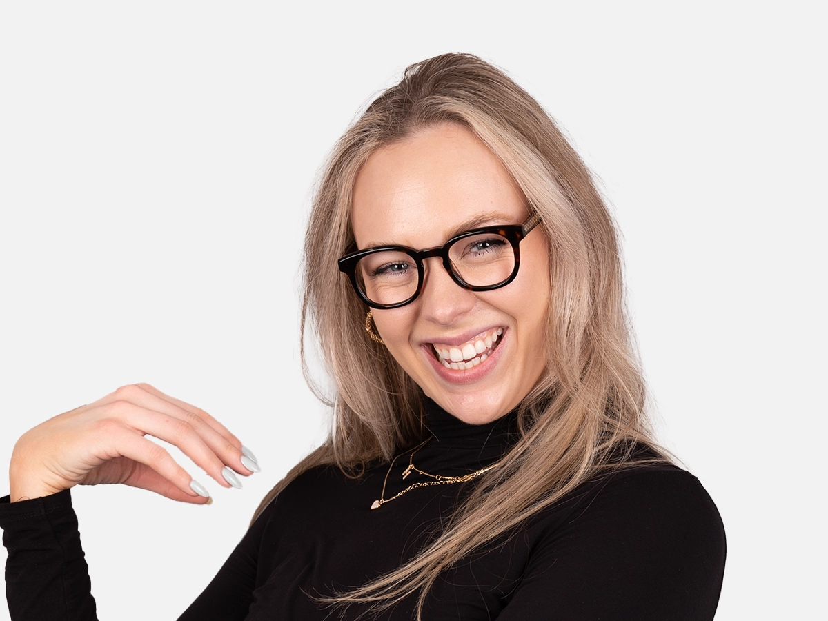 Square Tortoise Shell Glasses- 52