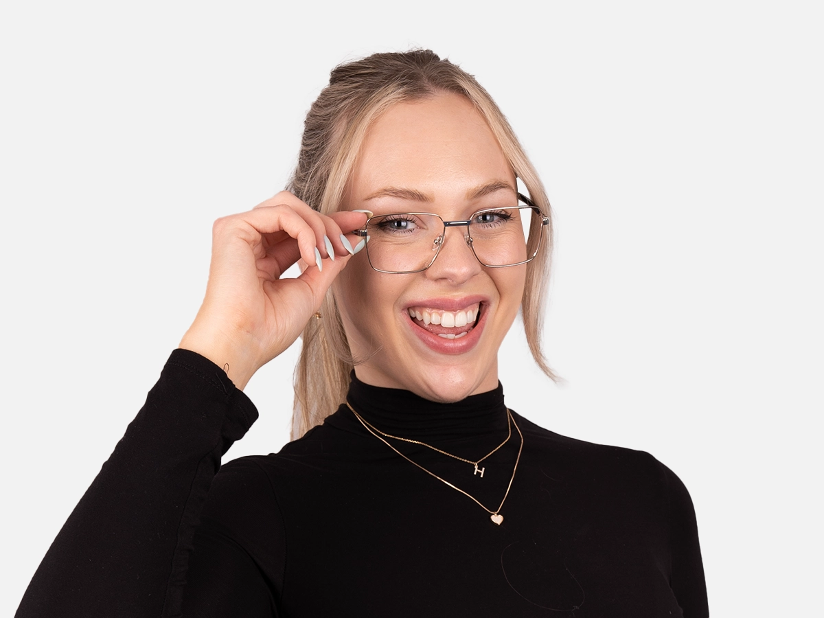 Silver Framed Eyeglasses-52