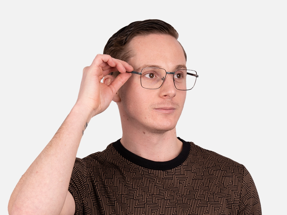 Gunmetal Glasses Frames-44