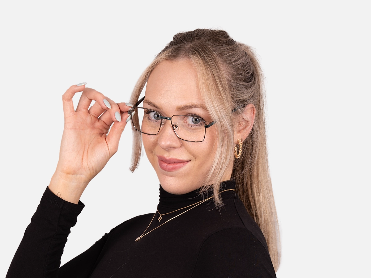 Gunmetal Glasses Frames-53