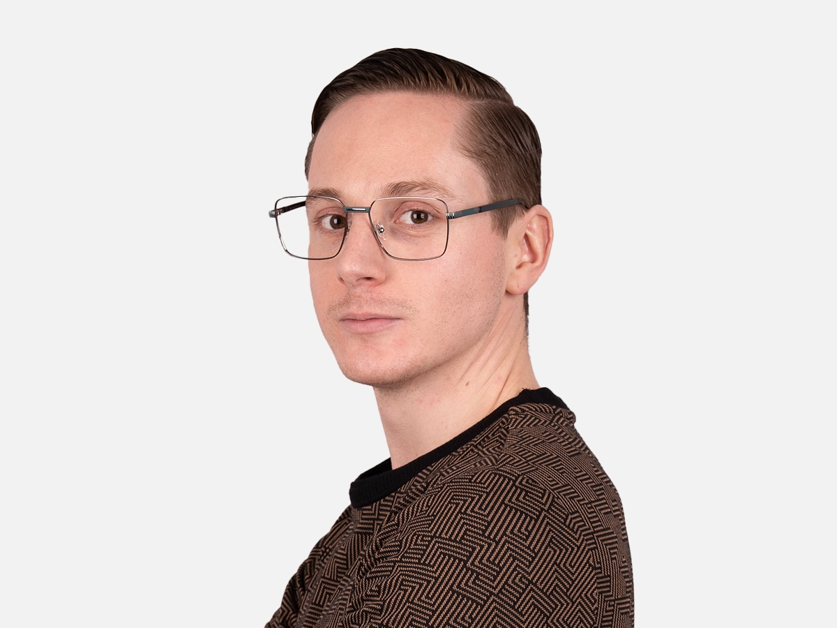 Gunmetal Glasses Frames-43