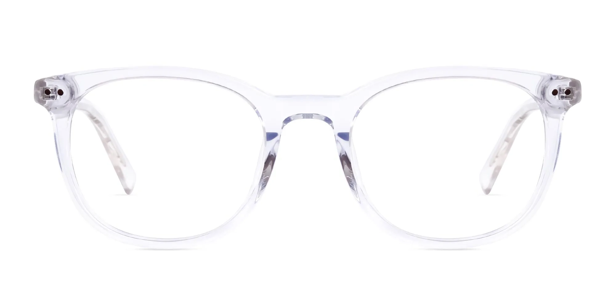 crystal clear or transparent round glasses frames-2