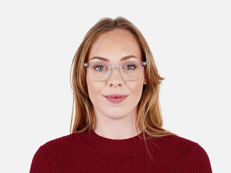 crystal clear or transparent round glasses frames-2