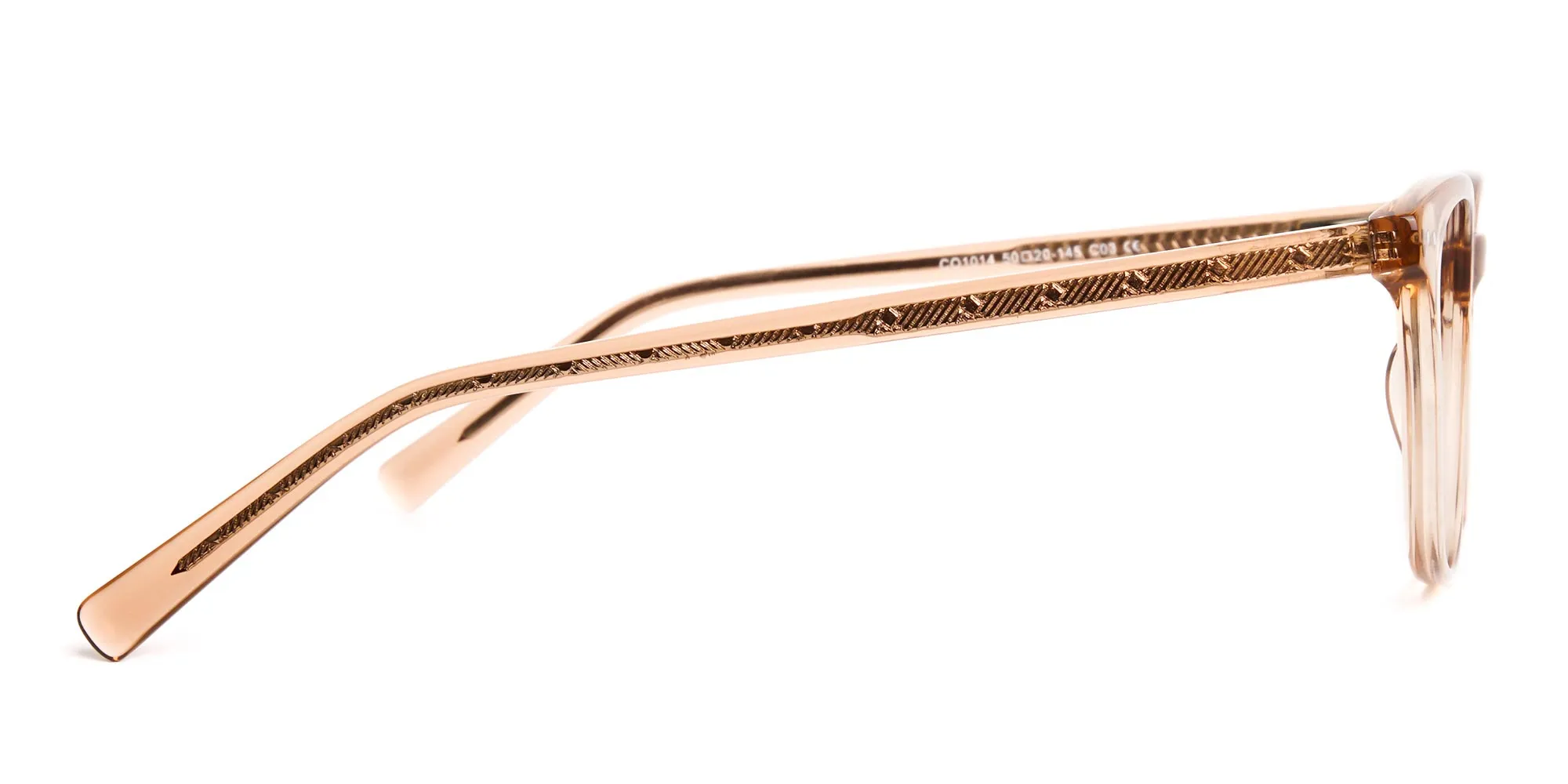 crystal clear or transparent brown round glasses frames-2