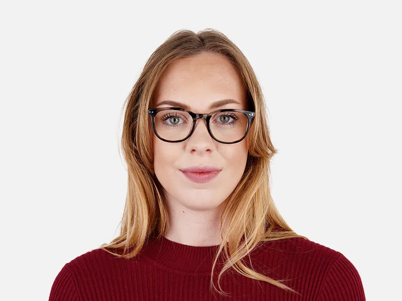 grey tortoise shell square round full rim glasses frames -2