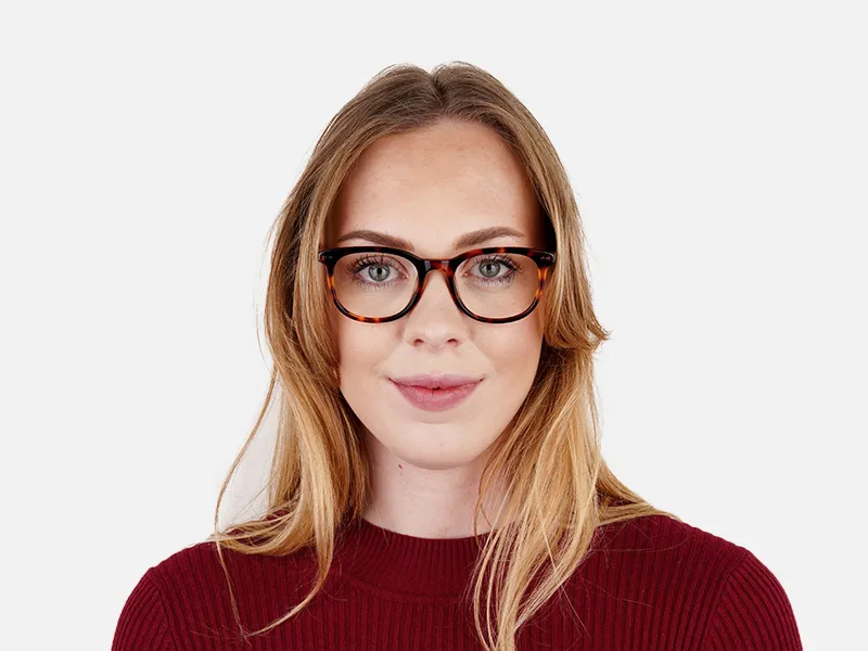 tortoise shell square round full rim glasses frames-2