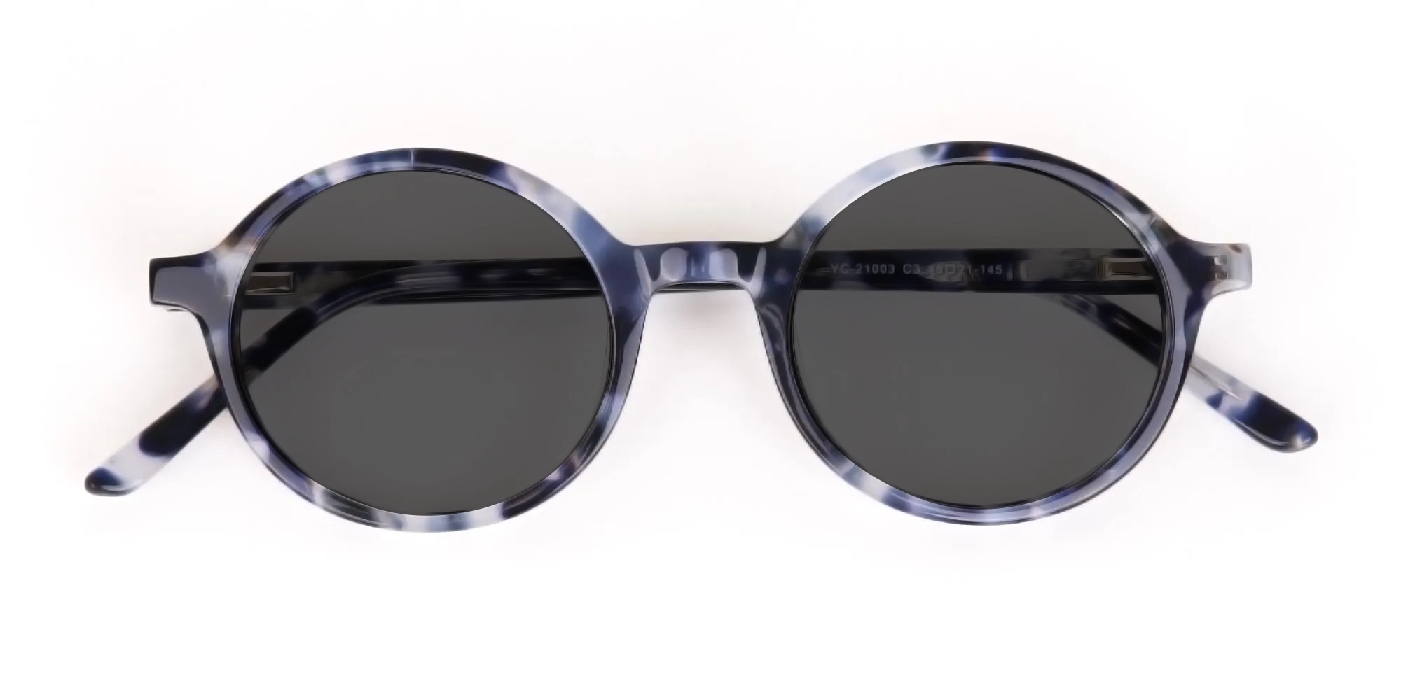 Oval Tortoise Shell Sunglasses-4