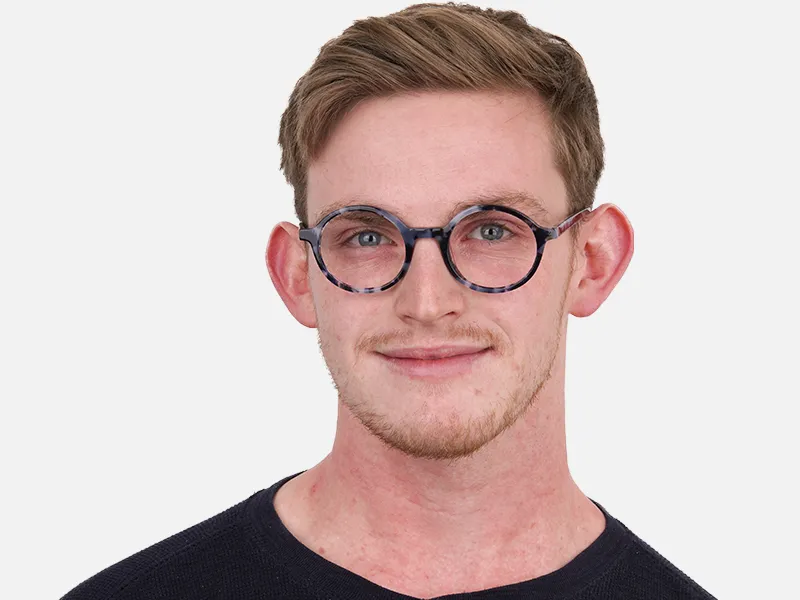 Vintage Round Tortoise Shell Glasses-2