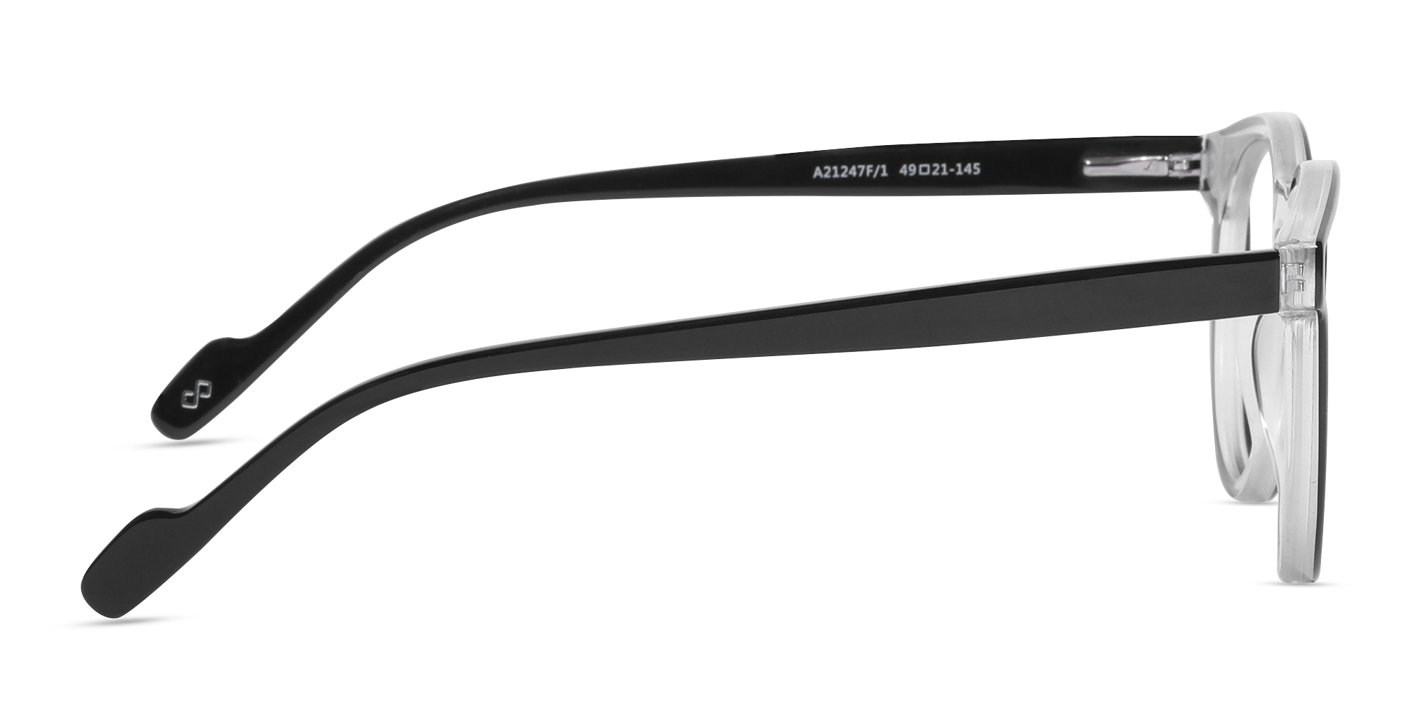 Black Round Clear Glasses-4