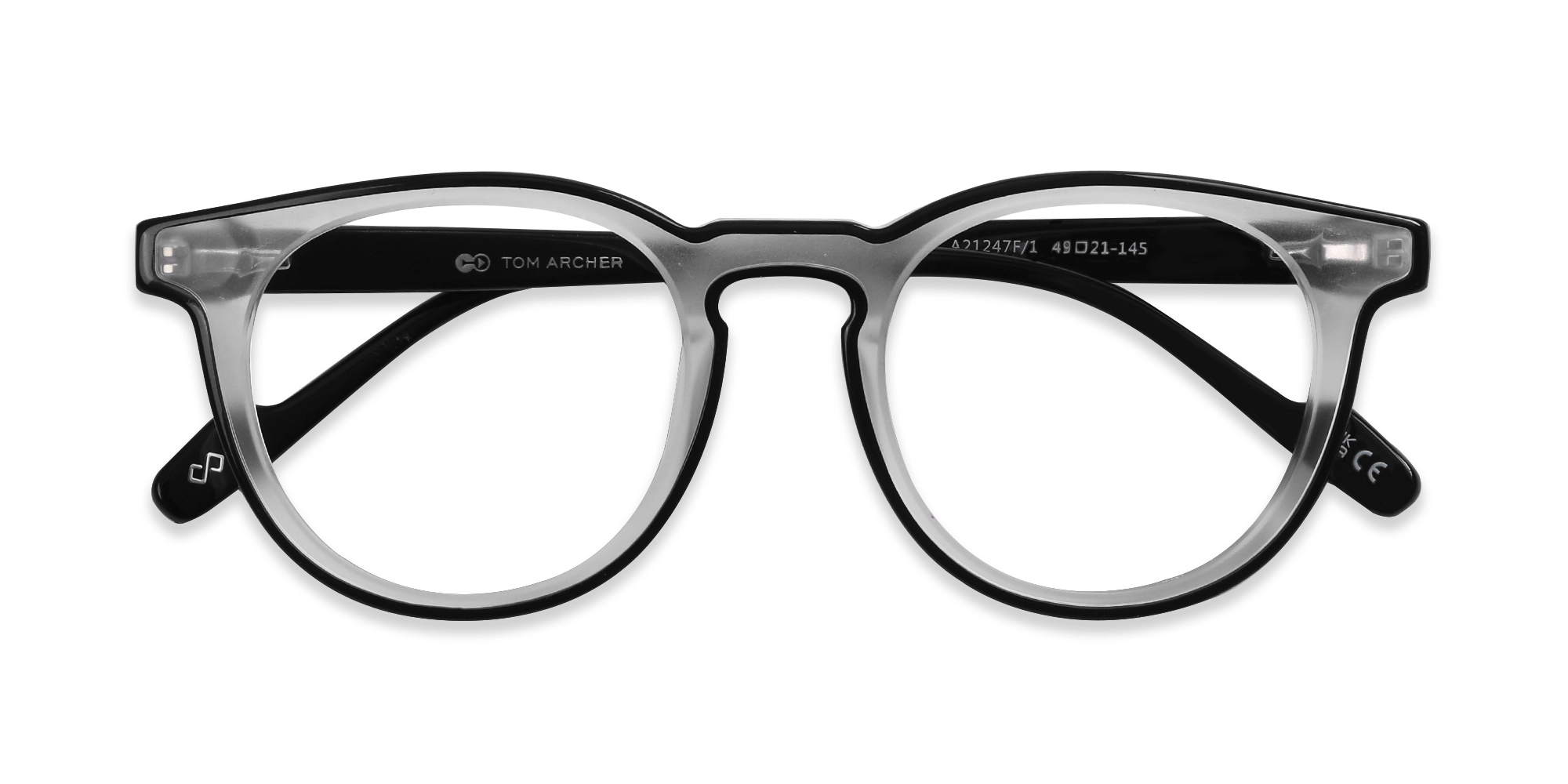 Black Round Clear Glasses-6