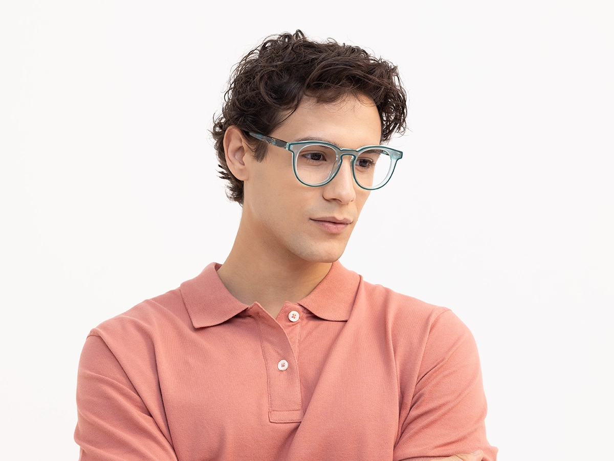 Matte Cruise Teal & Forest Green Glasses-42