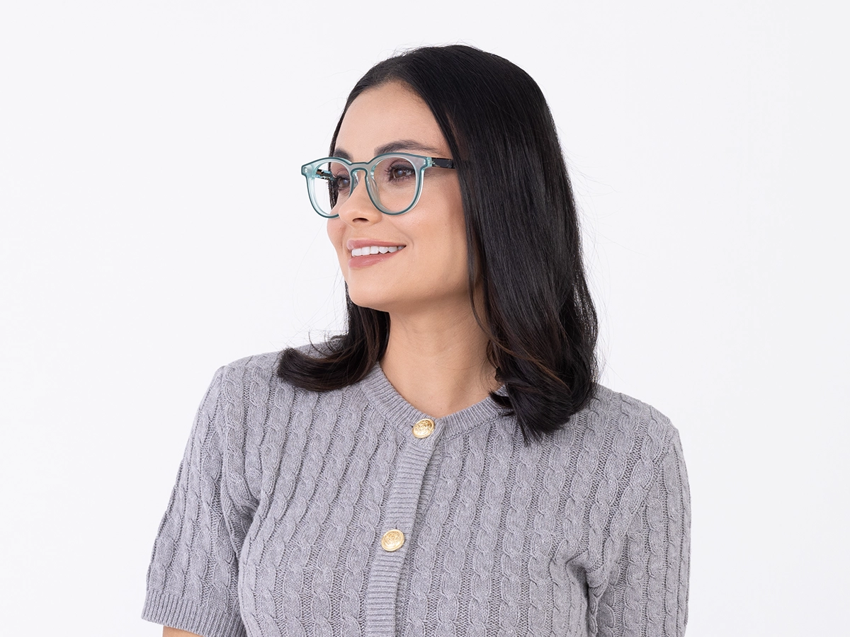 Matte Cruise Teal & Forest Green Glasses-51