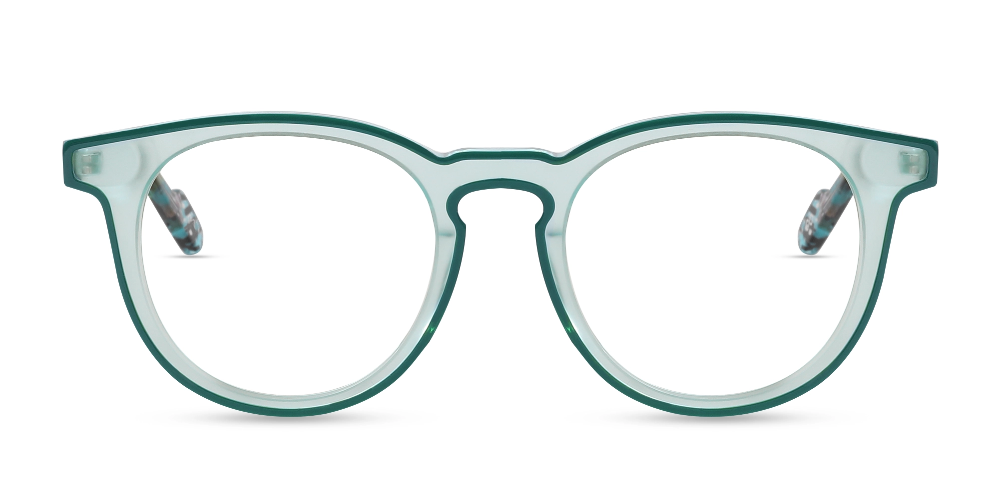 Matte Cruise Teal & Forest Green Glasses-1