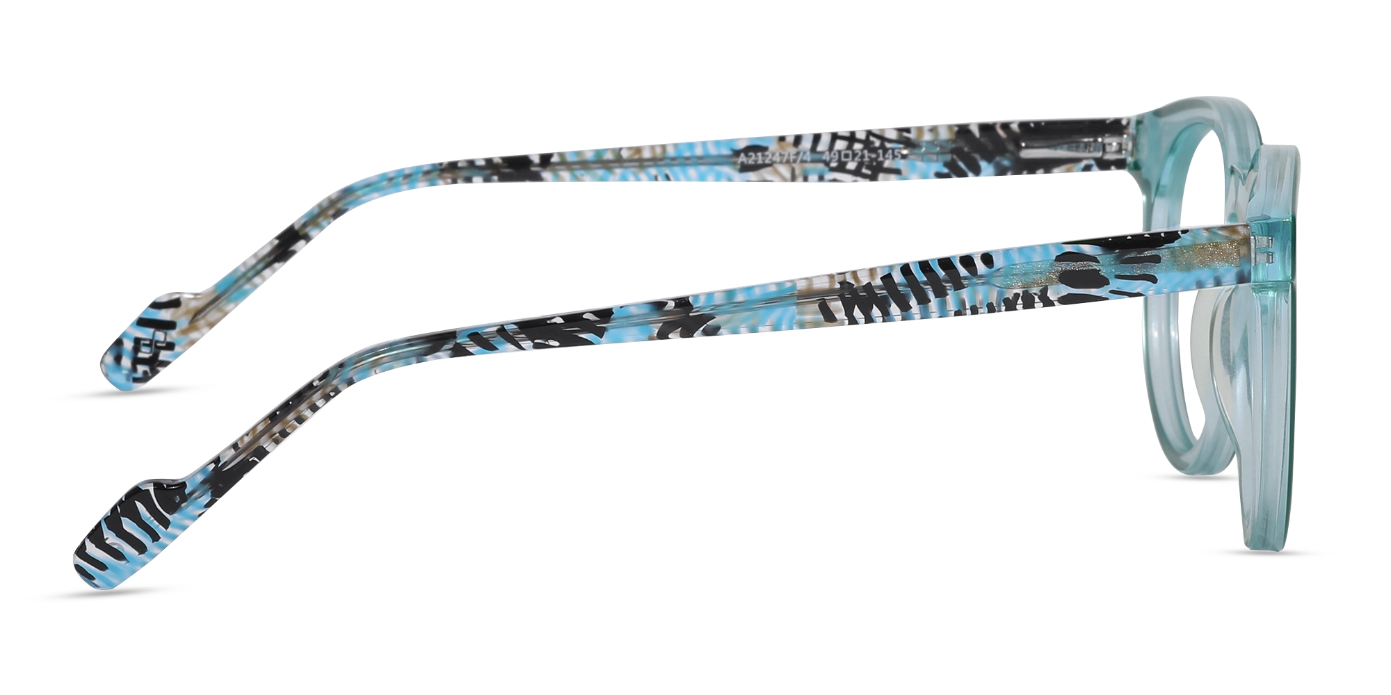 Matte Cruise Teal & Forest Green Glasses-4