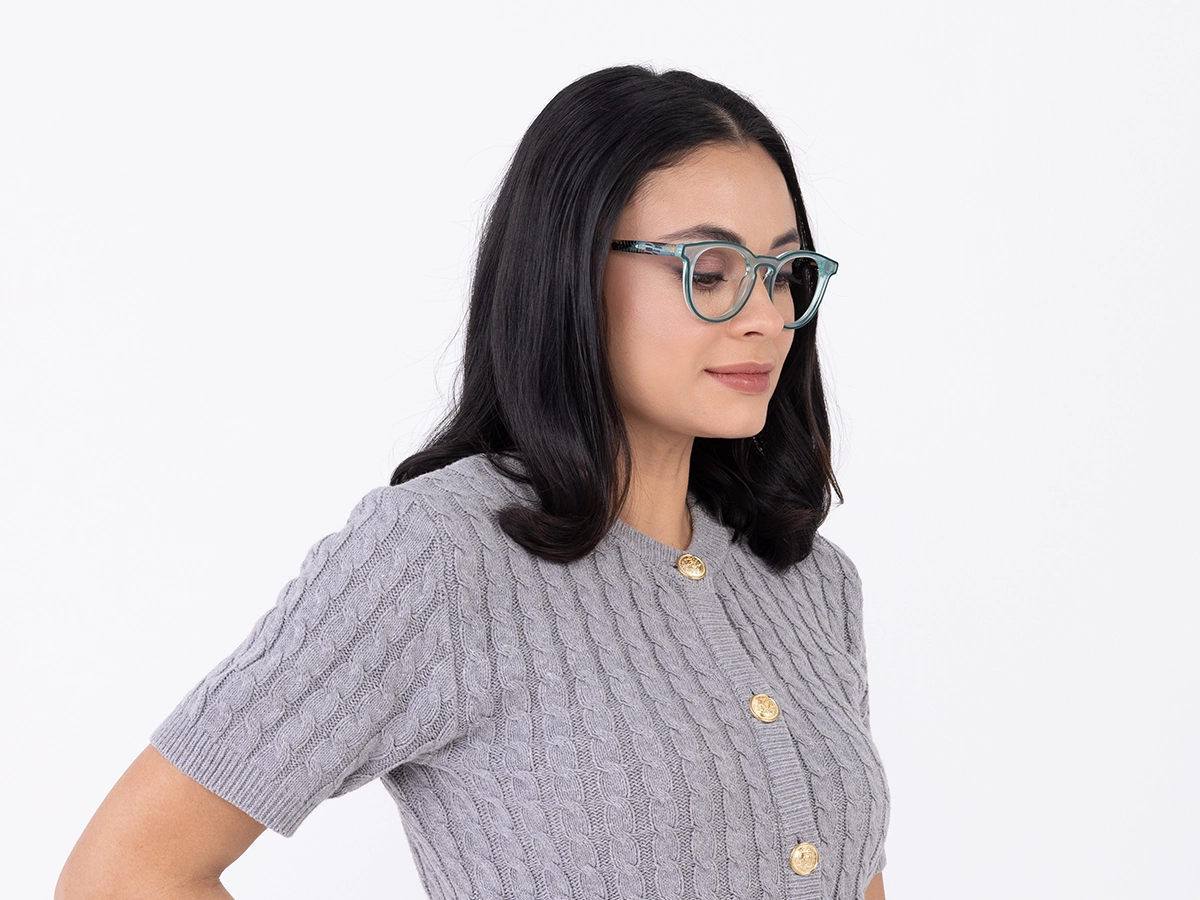 Matte Cruise Teal & Forest Green Glasses-52