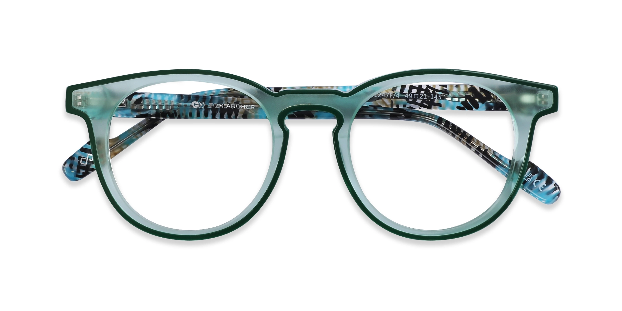 Matte Cruise Teal & Forest Green Glasses-6
