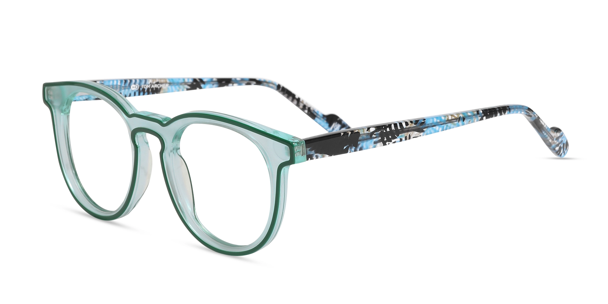 Matte Cruise Teal & Forest Green Glasses-3