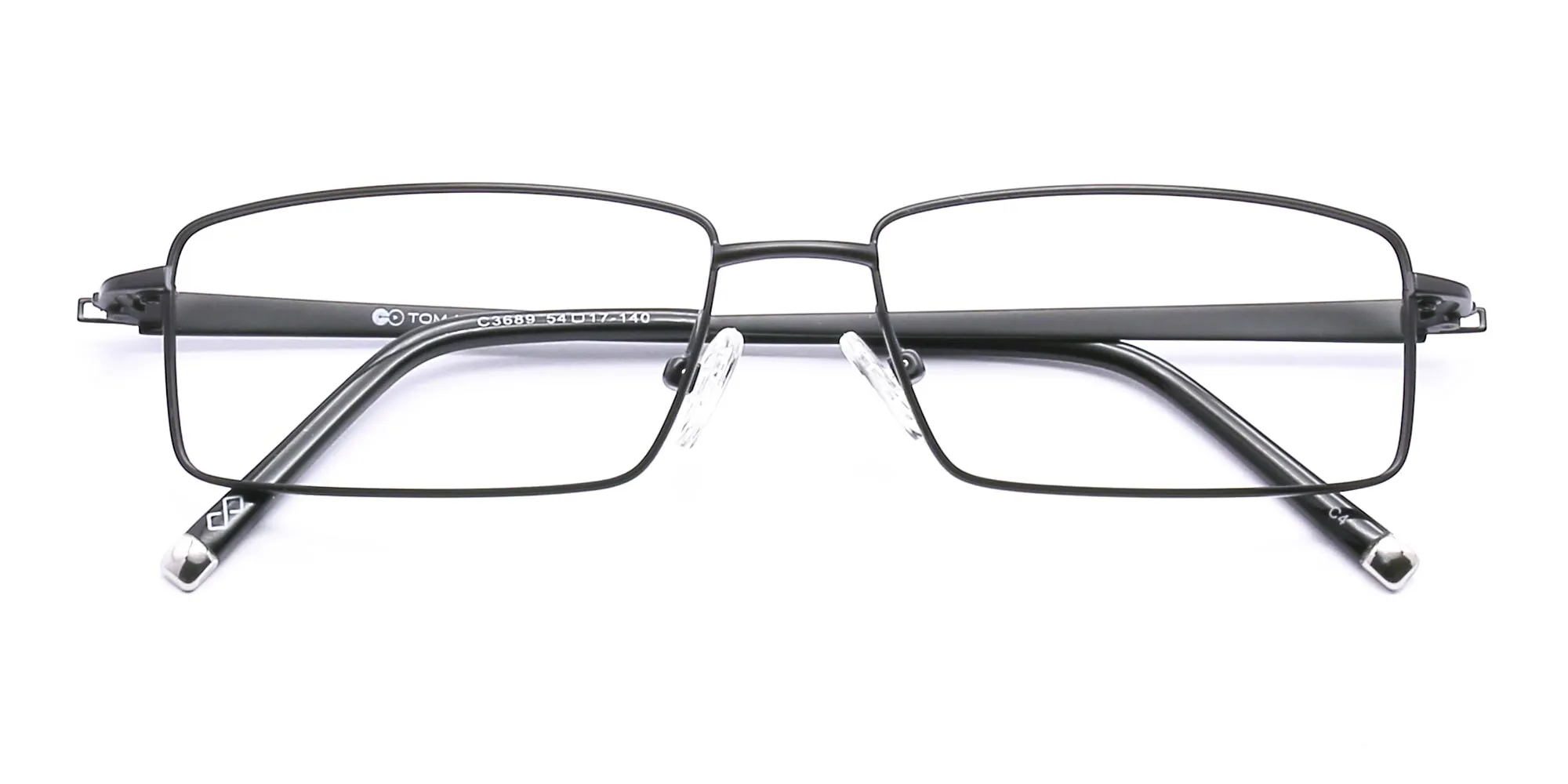black rectangular reading glasses-2