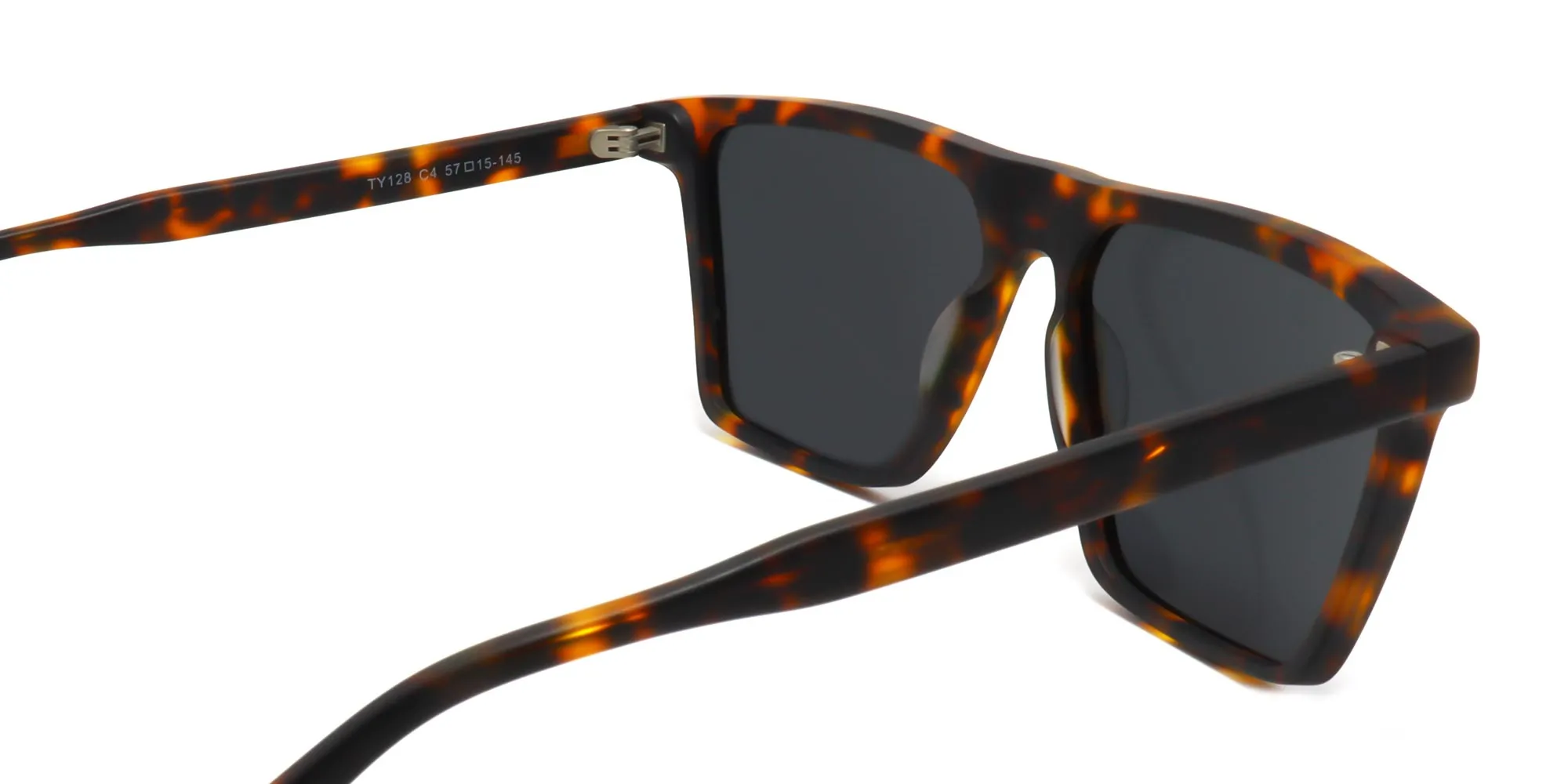 Square Frame Tortoiseshell Sunglasses-2