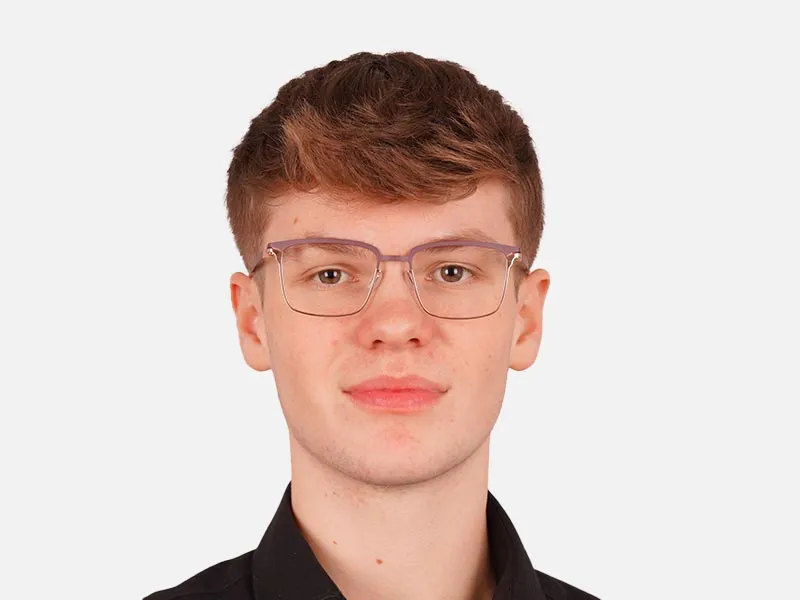 Metallic Mauve and Rose Gold Frame Glasses-2