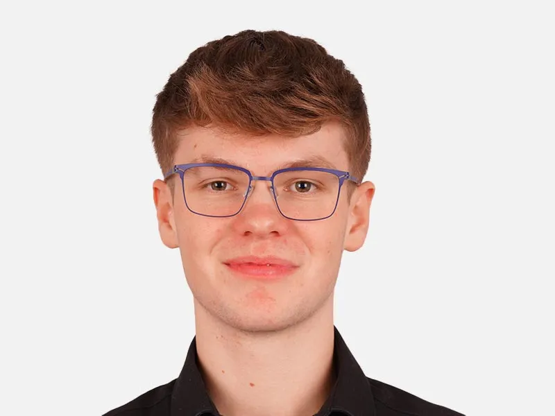 Metallic Blue Metal Eyeglass Frames-2